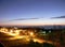 Dawn high angle view of some rural landscape