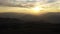 Dawn on Mayak mountain, mountain Dagestan, and aerial view of the greater Caucasus. No color grading.