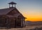 Dawn at the Old One Room Schoolhouse