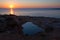 Dawn over the bridge of sinners - Cyprus, cape Greco