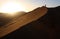 Dawn on red dune in Namibia