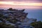 Dawn skies cliff coast Royal National Park