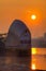 Dawn at the Thames Barrier