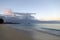 Dawn on Waimanalo Beach looking towards Mokulua islands