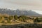 Dawn and a weather front over the Grand Tetons from Spring Creek Ranch Jackson