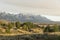 Dawn and a weather front over the Grand Tetons from Spring Creek Ranch Jackson