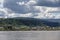 Dawson City from ferry waiting area across Yukon River, Canada