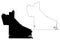 Dawson County, Georgia U.S. county, United States of America,USA, U.S., US map vector illustration, scribble sketch Dawson map