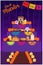 Day of the dead celebration: Offering to the dead, text in Spanish: Day of the dead