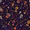 Day dead decoration, seamless pattern. AI Generated