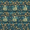 Day dead decoration, seamless pattern. AI Generated