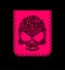 Day of the Dead Flag. Dia de Muertos sign. Skull and skeleton