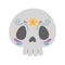 Day of the dead, floral skull flower decoration mexican celebration