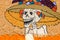 Day of the dead mexican catrina