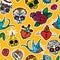 Day of the Dead seamless pattern