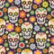 Day of the dead seamless pattern