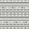 Day of the Dead. Tribal hand drawn line mexican ethnic seamless pattern. Border. Wrapping paper. Print. Doodles. Tiling