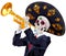 Day of the Dead Trumpet Player