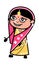 Day Dreaming Indian Woman cartoon