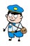 Day Dreaming Postal worker cartoon