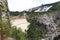 Day foto of Vajont Dam in Povince Belluno