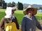 Day laborers couple in working fields of Carpentria in Ventura County, California