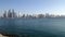 Day light dubai marina panoramic 4k time lapse