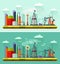 Day and Night illustration of oil extraction