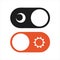 Day and Night Mode Switcher. On Off Switch Element for Mobile App, Web Design, Animation.