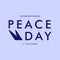 Day of peace international holiday. vector background