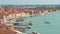 Day san marco campanile view point venice bay panorama 4k time lapse italy