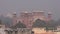 Day smog and mist in Agra city, India