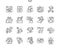 The Day of Snowdrop Well-crafted Pixel Perfect Vector Thin Line Icons