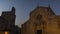 Day to night time lapse of ancient Roman cathedral in Otranto, Salento