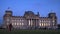 Day to night time-lapse of the Reichstag Building, Berlin.