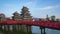 Day to Night time lapse video of Matsumoto Castle landmark in Matsumoto city, Nagano, Japan timelapse 4K