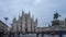 Day to night time lapse video with Milan Cathedral in Milan, Italy