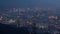 Day to night timelapse from Fei ngo shan Kowloon Peak night Hong Kong cityscape skyline.