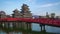 Day to night timelapse of Matsumoto Castle the famous place in Nagano, Japan