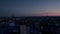 Day to night timelapse of Paris cityscape, France