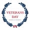 Day veteran usa banner, vector illustration flat, text