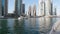 Day view of the Luxurious Dubai Marina in UAE taken at bright sunny day.