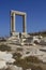 Day view of Portara marble gate in Naxos