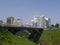 Day view of Villena bridge in Miraflores, Lima