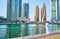 The day walk in Dubai Marina, UAE
