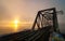 Daybreak on Prince of Wales Railway trestle, Ottawa, Ontario