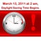 Daylight saving time begins.