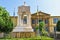 Daylight wide view to Faneromeni elementary school monument in f