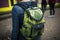 Daypack with cabbage, vegetable design. Shoulder Bag, casual daypack, women\\\'s small backpack, girls school bag, handbag, AI