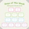 Days of the Week Bilingual Flashcards Vector Set